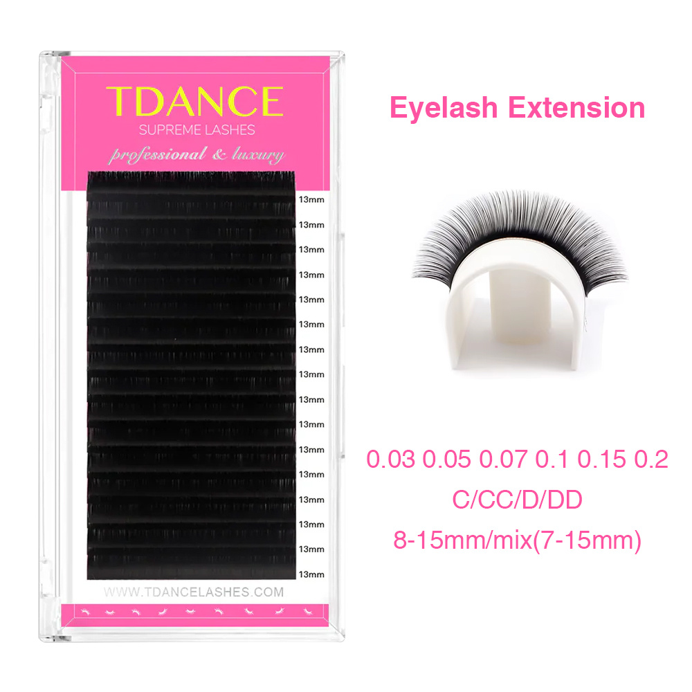 Eyelash Extension Korea Natural - TDANCE Eyelash Extension 16Rows Korea PBT