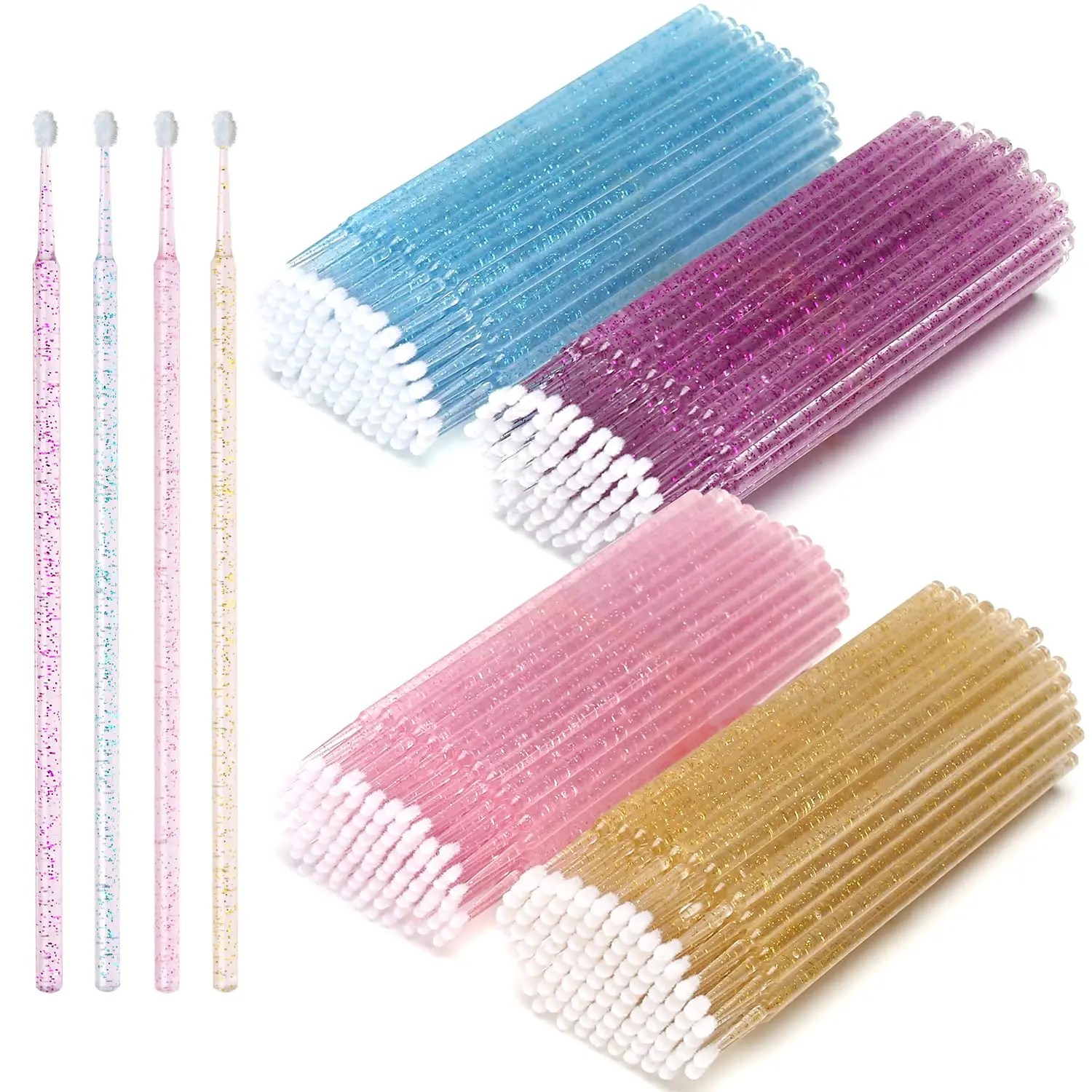 Micro Brush Applicator - 100PCS/Lot Disposable Eyelash Brushes Swab Microbrushes