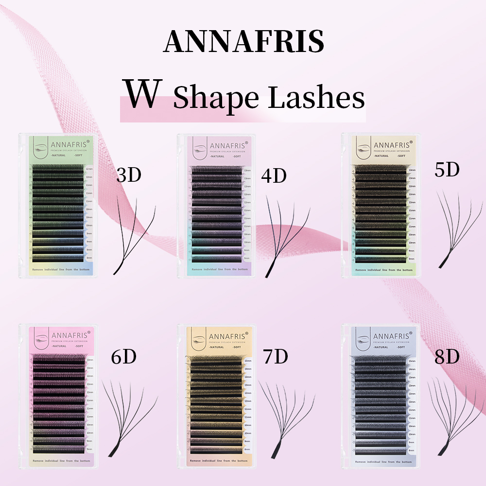 Eyelash Extension Yelix - ANNAFRIS Premade Volume Fan YY 3D