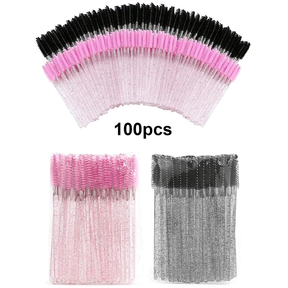 Eyelash Extension Guide - Wholesale 100PCS Mascara Spoolies Disposable Eyelash