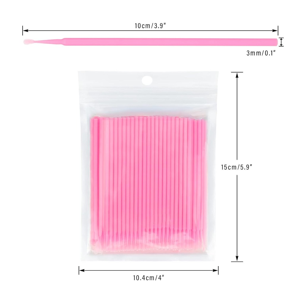 Micro Brush Applicator - 500PCS Disposable Micro Cotton Swabs Bendable