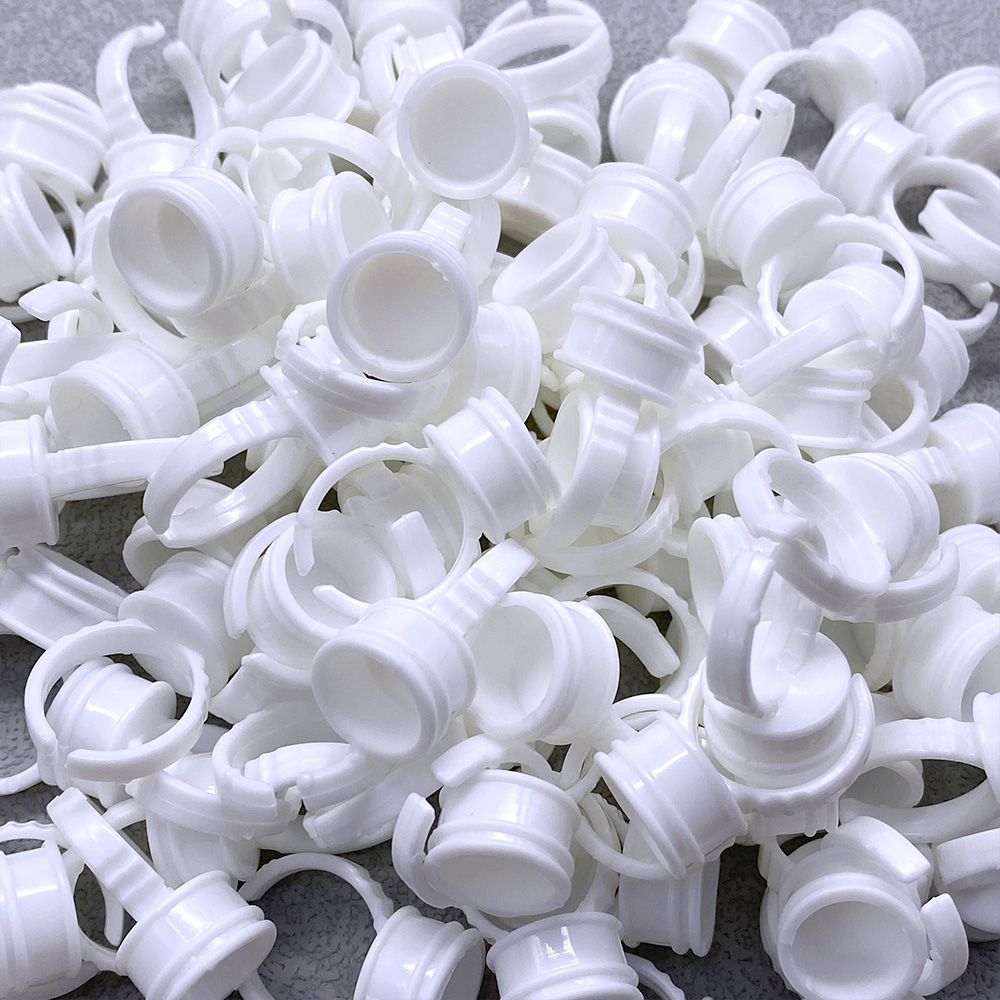 100Pcs Disposable Glue Ring Cu - Eyelash Extension Guide recension och pris