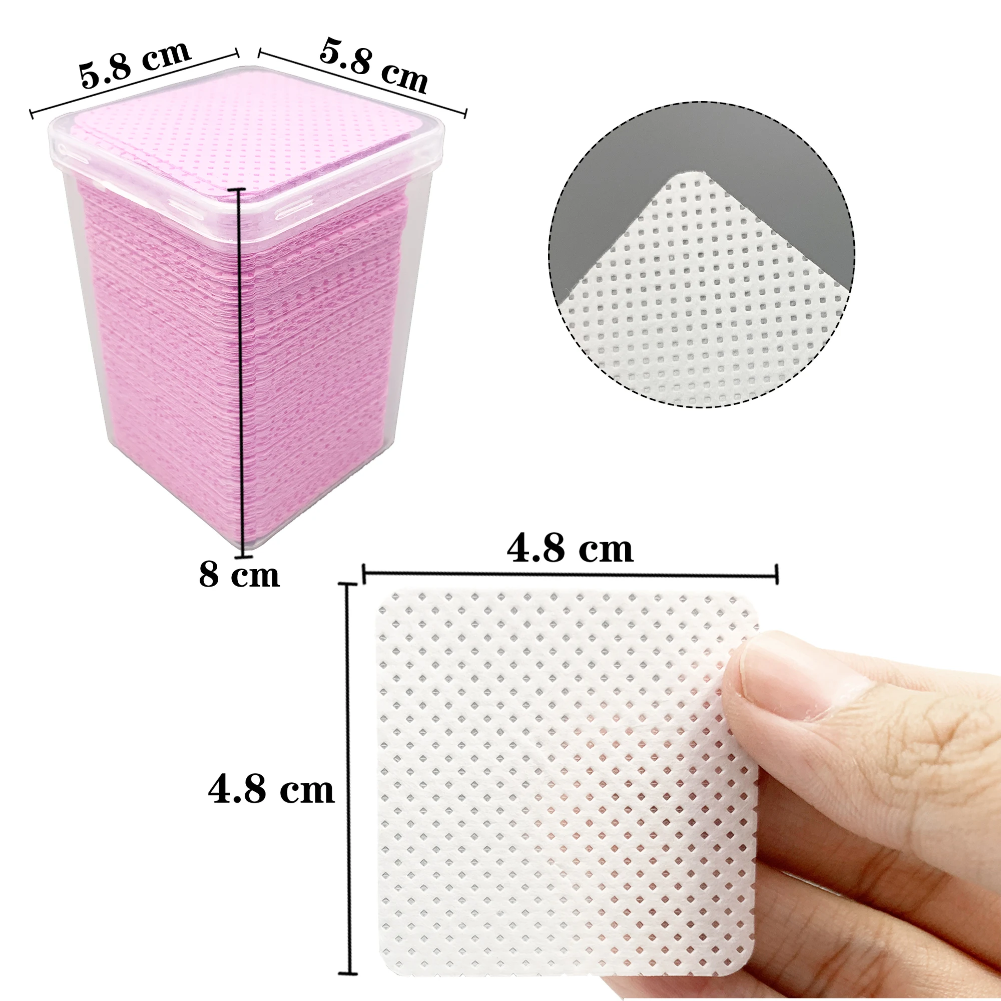 200Pcs/Box Lint Free Nail Wipe - Eyelash Extension Glasses recension och pris
