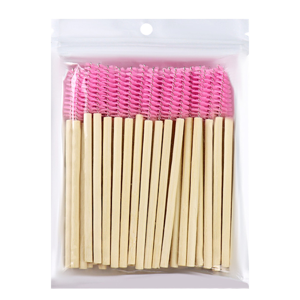 50Pcs Bamboo Handle Eyelash Br - Micro Brush Applicator recension och pris