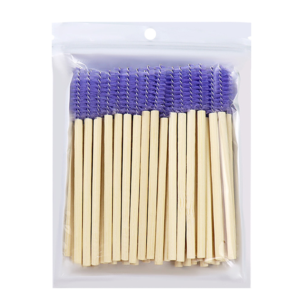50Pcs Bamboo Handle Eyelash Br - Micro Brush Applicator recension och pris