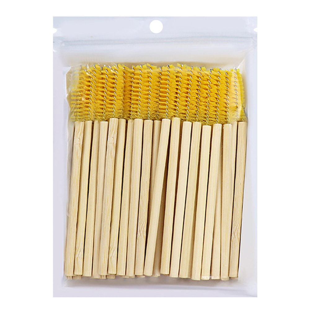 50Pcs Bamboo Handle Eyelash Br - Micro Brush Applicator recension och pris