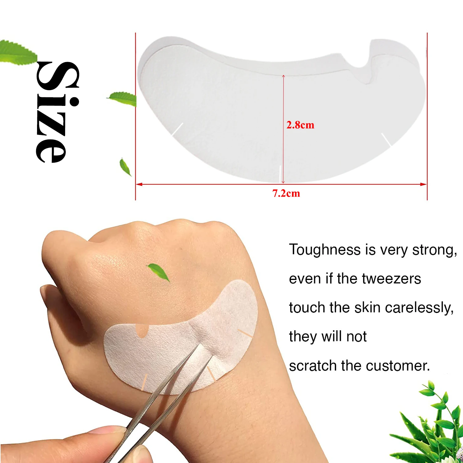 50/100PCS U Shape Eyelash Pads - Eyelash Extension Glasses recension och pris