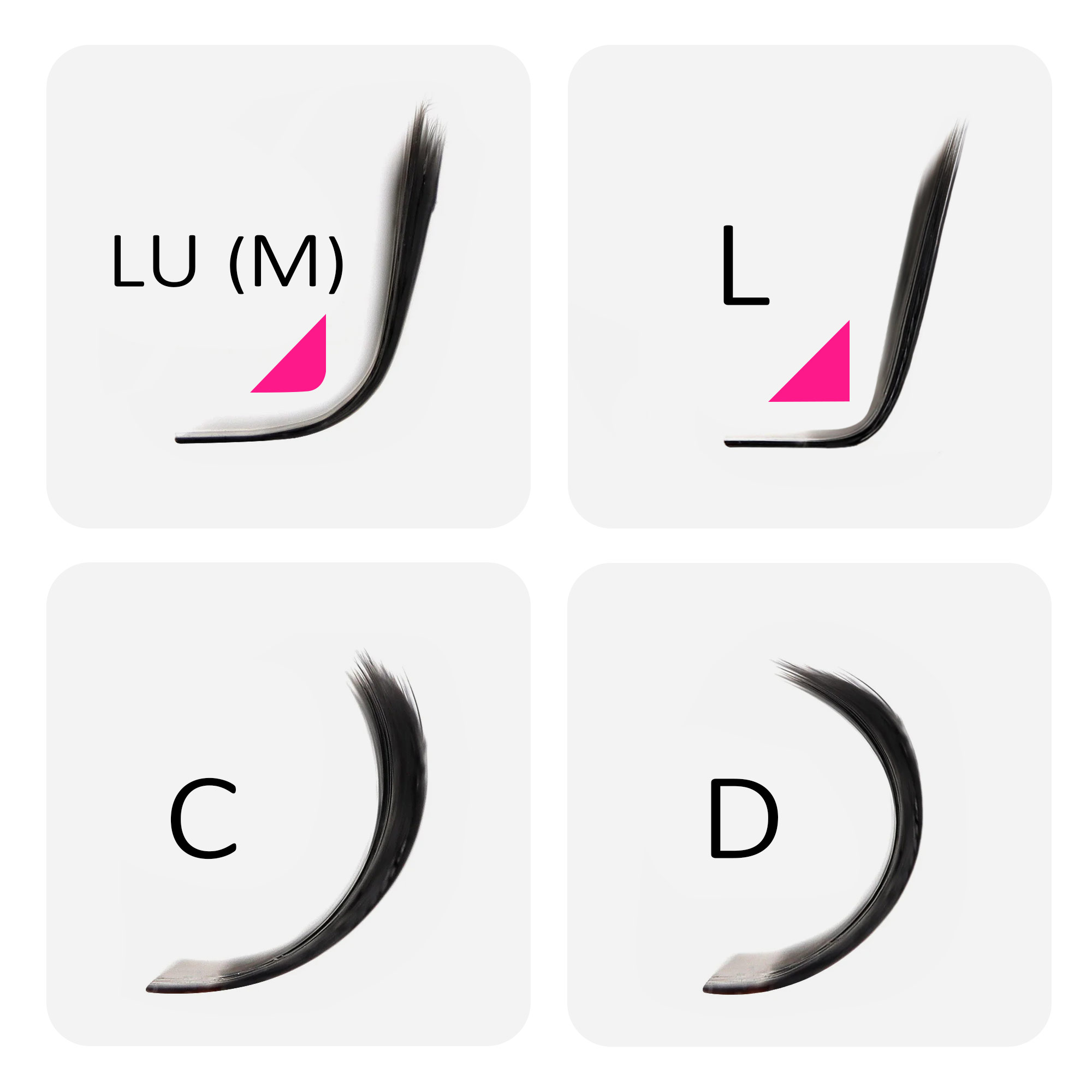 MASSCAKU 3D 4D 5D L/LU/M U-Sha - Eyelash Extension Yelix recension och pris