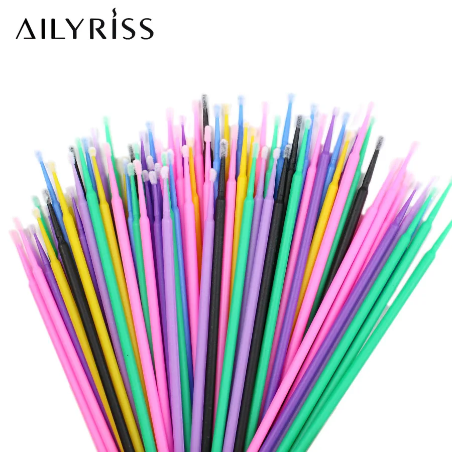 100PCS/Lot Disposable Eyelash  - Micro Brush Applicator recension och pris