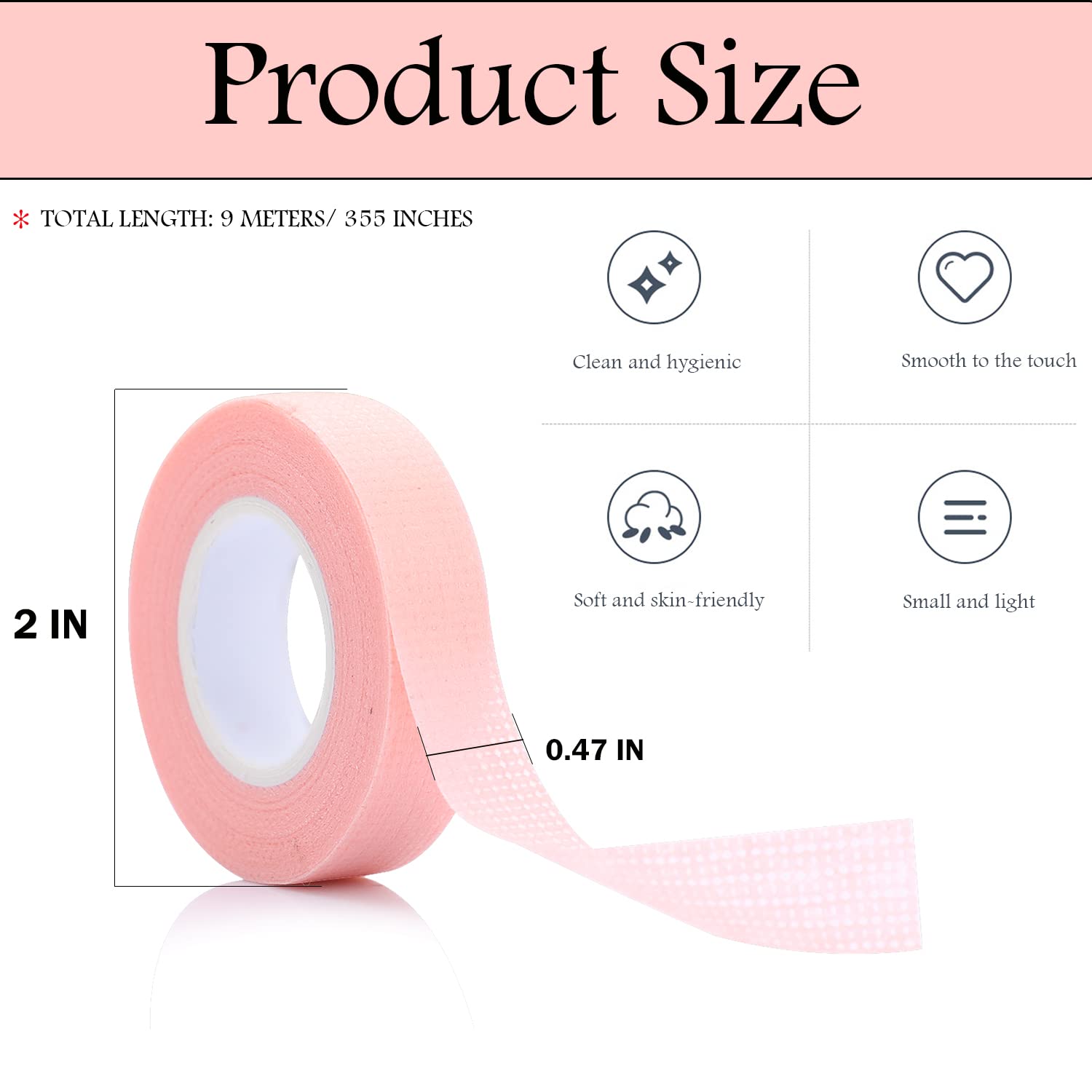 6 Rolls Eyelash Tape,Adhesive  - Eyelash Extension Guide recension och pris