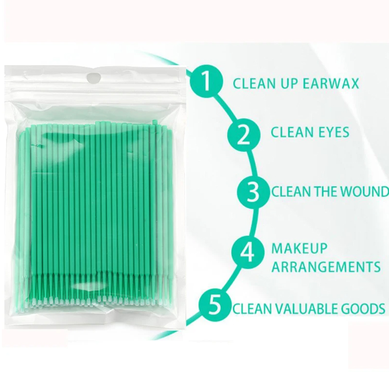 50/100PCS Disposable Micro Bru - Micro Brush Applicator recension och pris