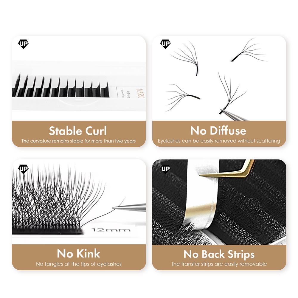 MASSCAKU L LU M Curl YY/W Shap - Eyelash Extension Yelix recension och pris