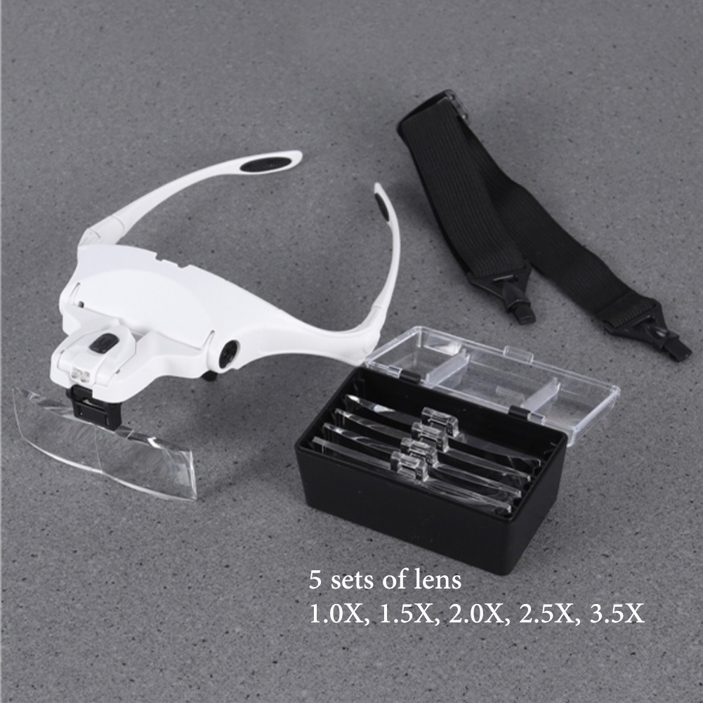 5 Lens Adjustable Magnifier Ey - Eyelash Extension Glasses recension och pris