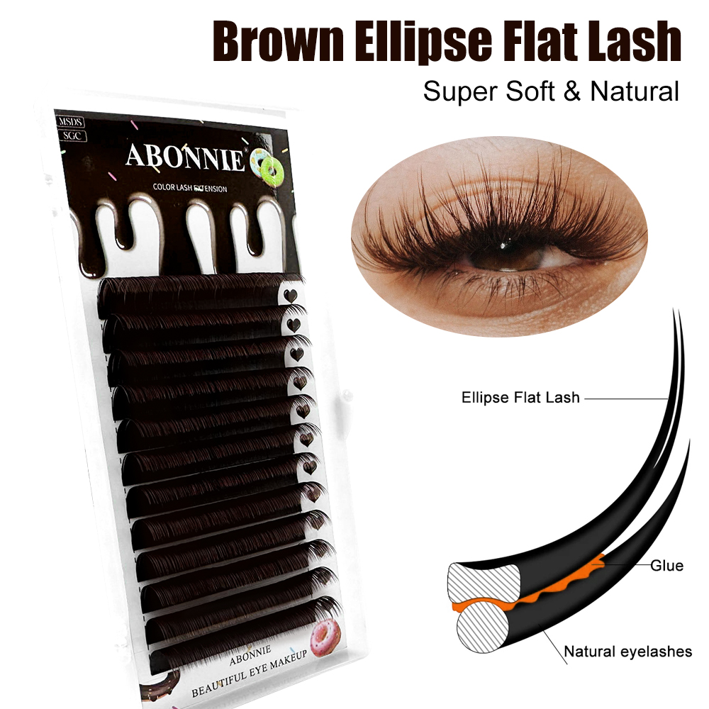 Abonnie Premium Ellipse Flat L - Eyelash Extension Korea Natural recension och pris