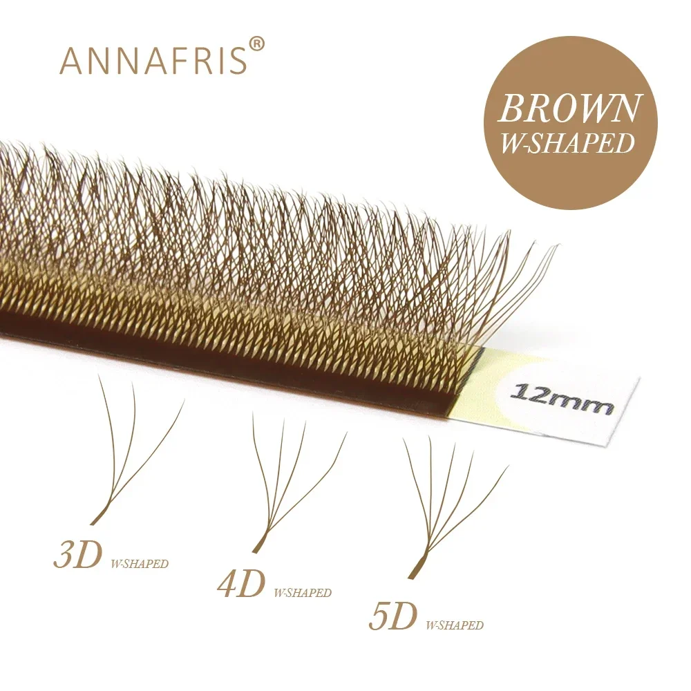 ANNAFRIS Brown W Shape Lash Ex - Eyelash Extension Yelix recension och pris