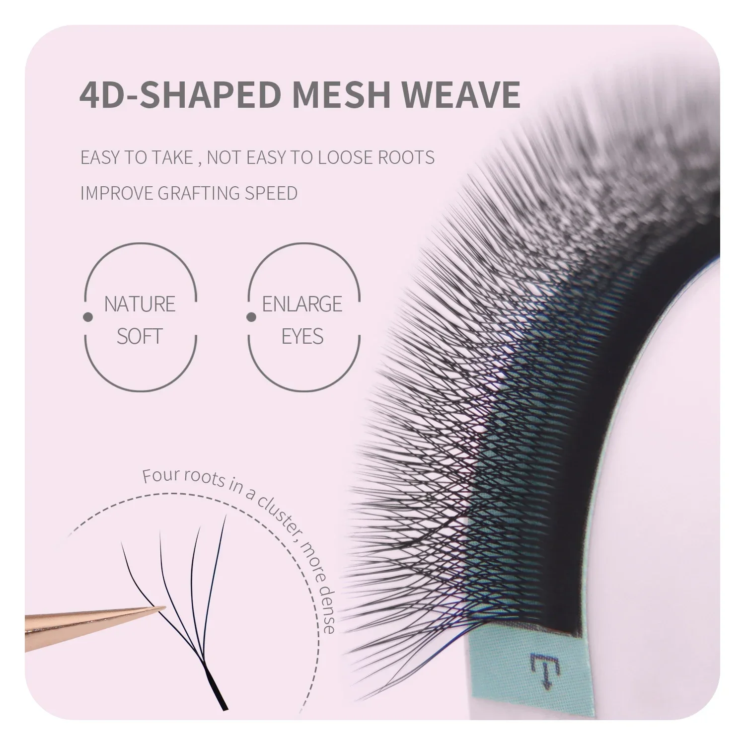 ANNAFRIS Brown W Shape Lash Ex - Eyelash Extension Yelix recension och pris