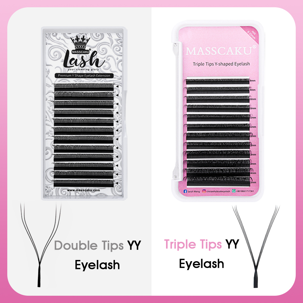 MASSCAKU Hot Selling Natural P - Eyelash Extension Yelix recension och pris