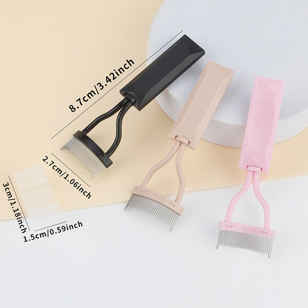 1pcs Curved Ultra-Fine Steel T - Eyelash Extension Guide recension och pris