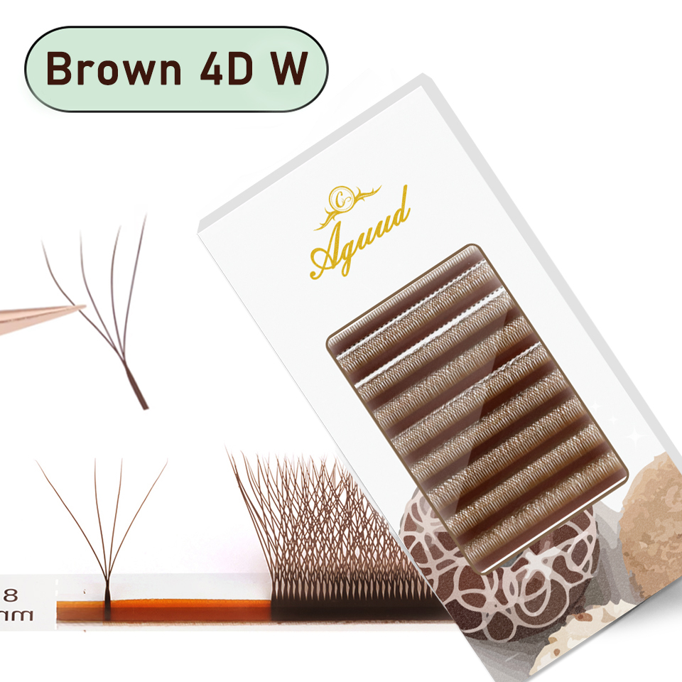 AGUUD Brown W Shaped YY Eyelas - Eyelash Extension Yelix recension och pris