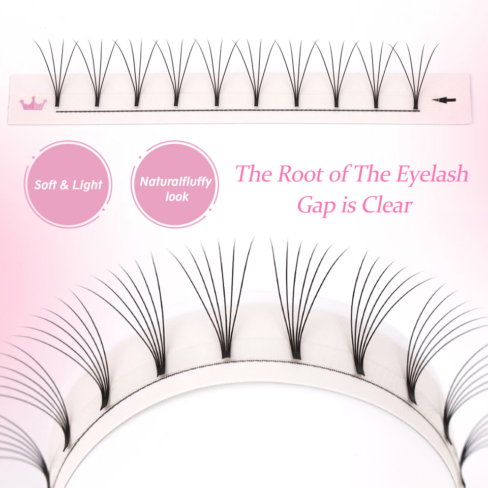 Rujade Premade Volume Fans Sho - Eyelash Extension Korea Natural recension och pris