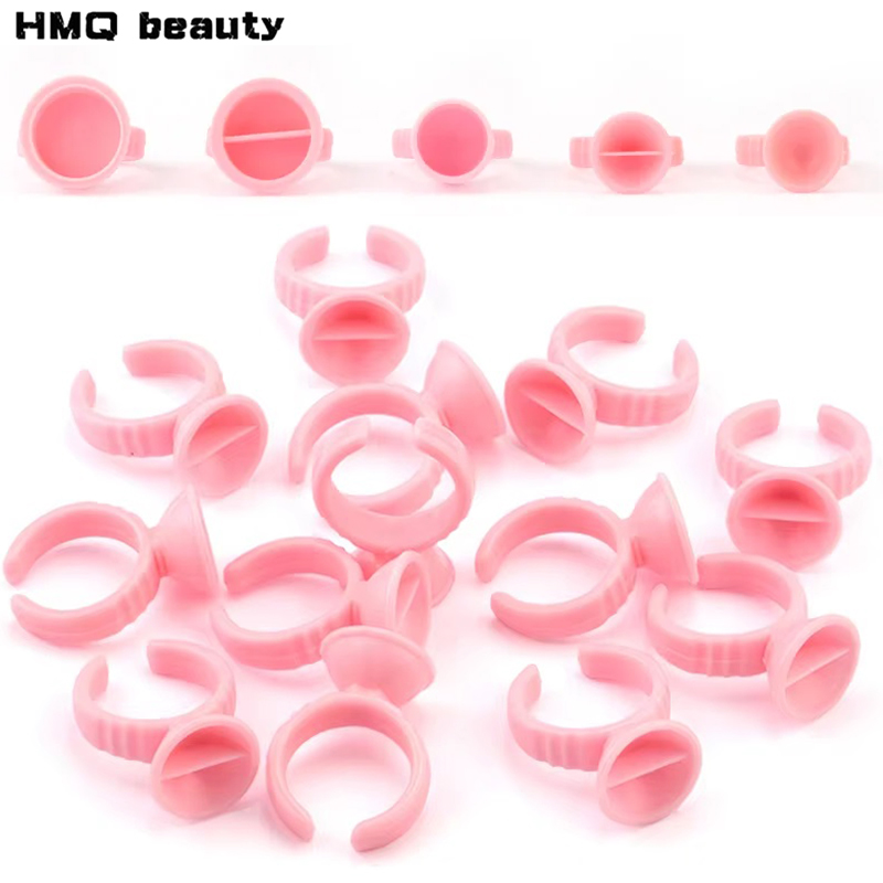 100pcs Disposable Glue Rings P - Eyelash Extension Guide recension och pris