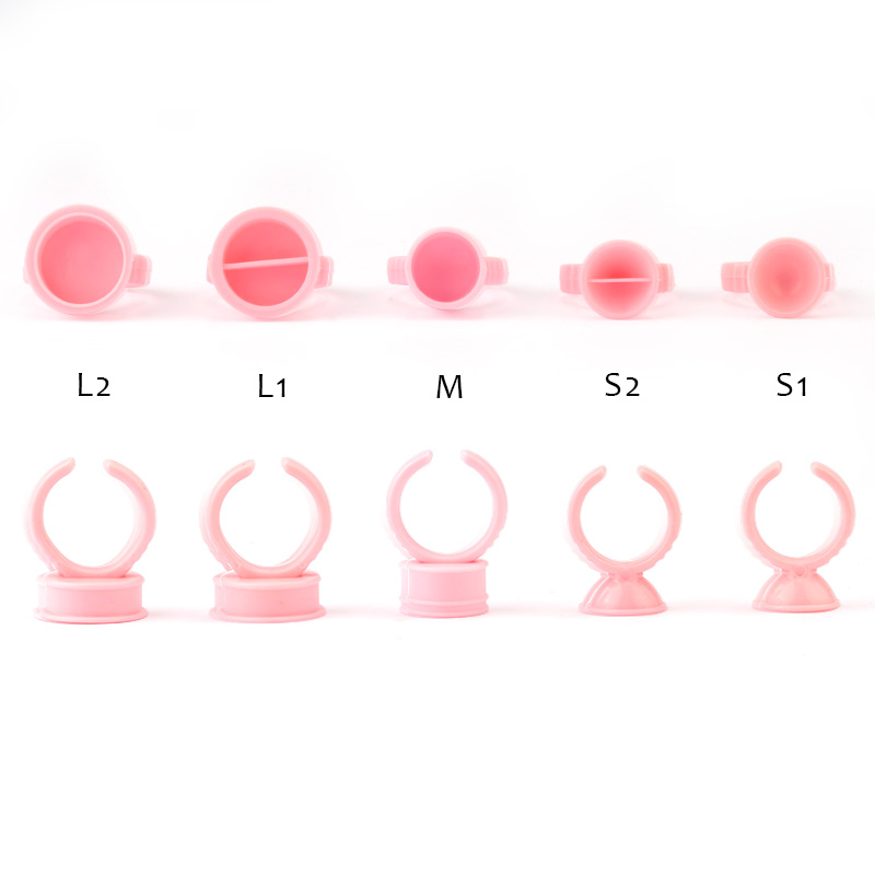100pcs Disposable Glue Rings P - Eyelash Extension Guide recension och pris
